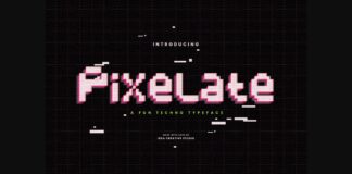 Pixelate Font Poster 1