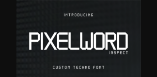 Pixelword Inspect Font Poster 1