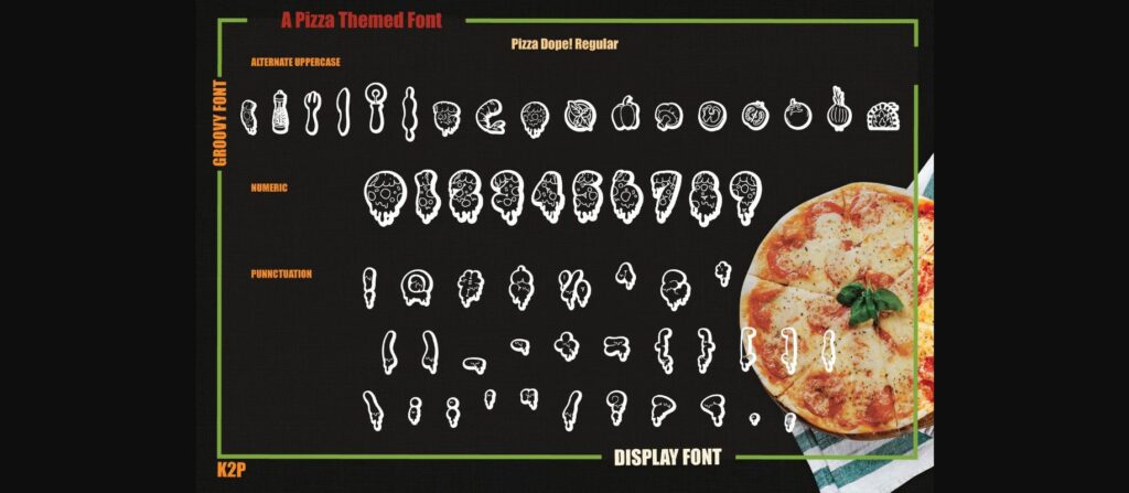 Pizza Dope Font Poster 9