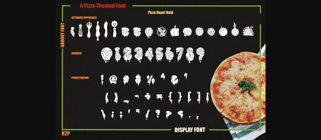 Pizza Dope Font Poster 11