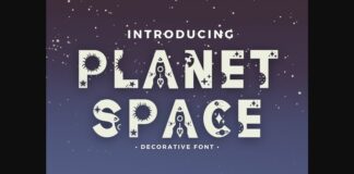 Planet Space Font Poster 1