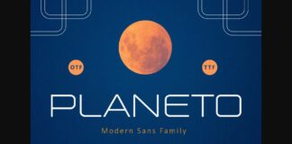 Planeto Font Poster 1