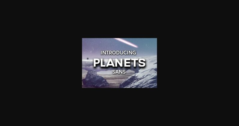 Planets Font Poster 3