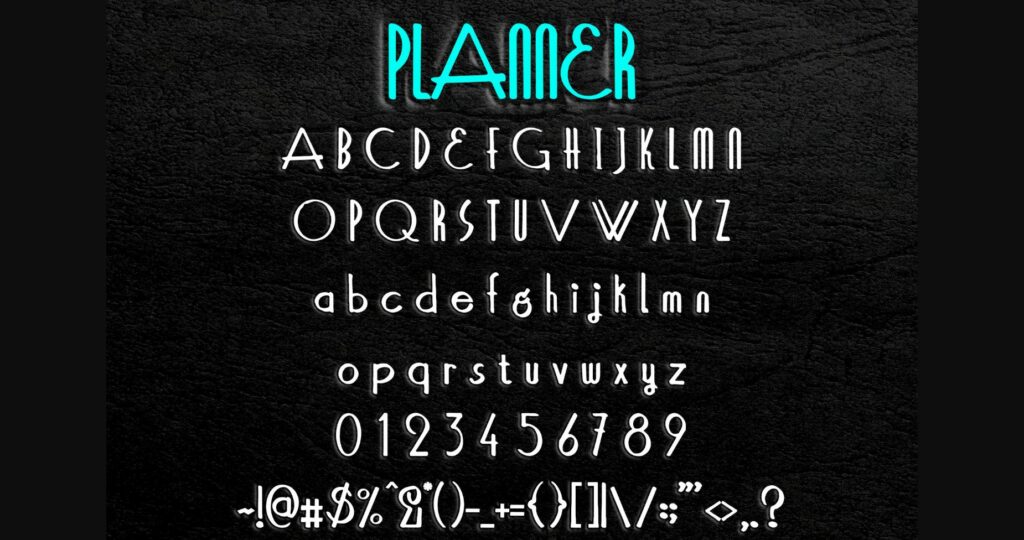 Planner Font Poster 6