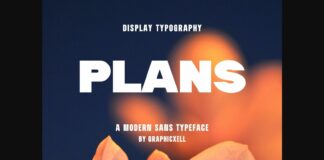 Plans Font Poster 1