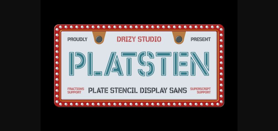 Platsten Font Poster 1