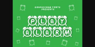 Play Alarm Font Poster 1