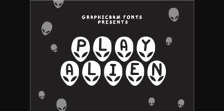 Play Alien Font Poster 1