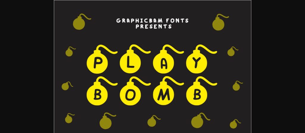 Play Bomb Font Poster 3