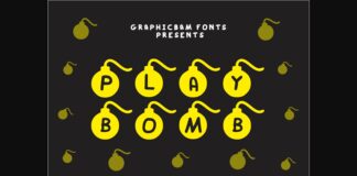 Play Bomb Font Poster 1