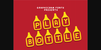 Play Bottle Font Poster 1