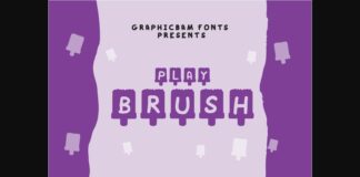 Play Brush Font Poster 1