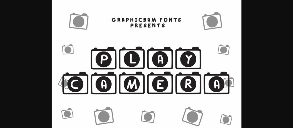 Play Camera Font Poster 3