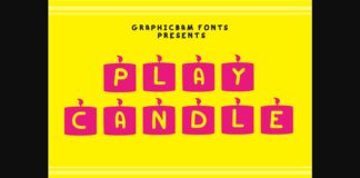 Play Candle Font Poster 1