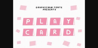 Play Card Font Poster 1