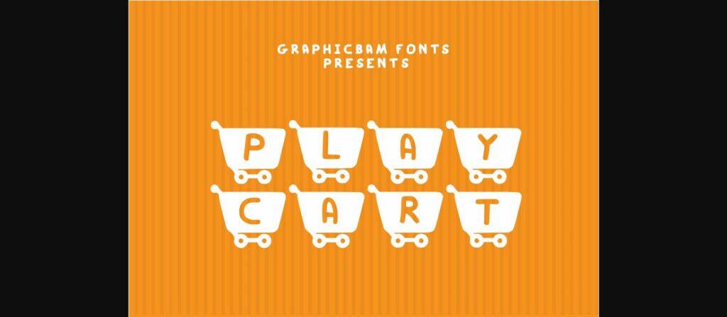 Play Cart Font Poster 3