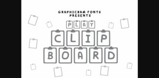 Play Clipboard Font Poster 1