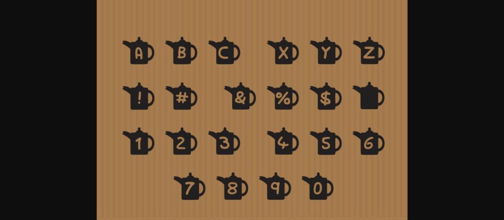 Play Coffee Pot Font Poster 4