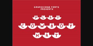 Play Cowboy Hat Font Poster 1