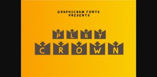 Play Crown Font Poster 1