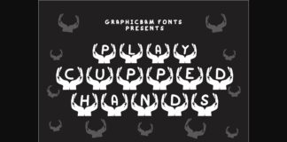 Play Cupped Hands Font Poster 1