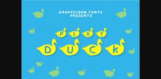 Play Duck Font Poster 1