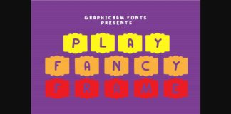 Play Fancy Frame Font Poster 1