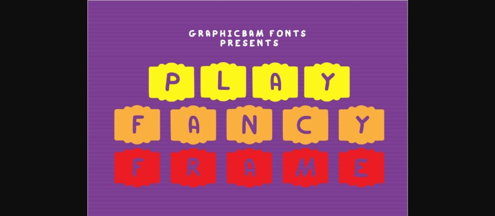 Play Fancy Frame Font Poster 1