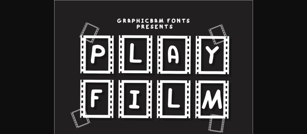 Play Film Font Poster 3