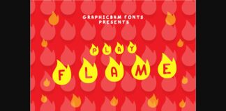 Play Flame Font Poster 1