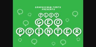 Play Geo Pointer Font Poster 1