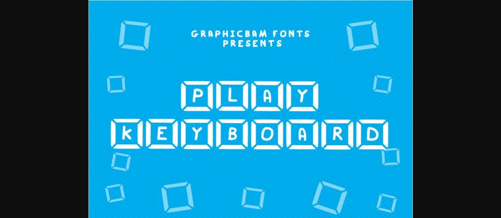 Play Key Board Font Poster 3