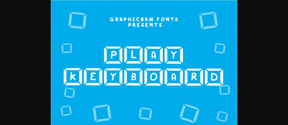 Play Key Board Font Poster 3