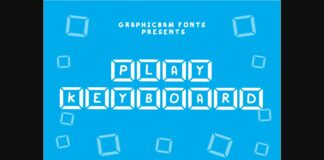 Play Key Board Font Poster 1