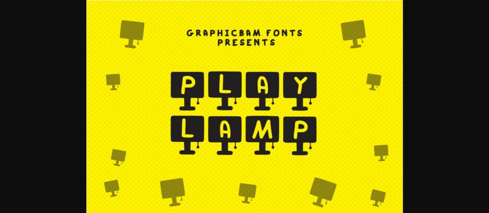 Play Lamp Font Poster 3