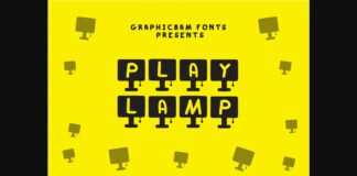 Play Lamp Font Poster 1