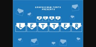 Play Letter Font Poster 1