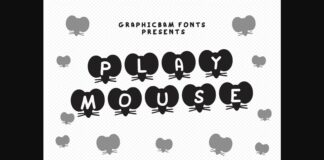 Play Mouse Font Poster 1