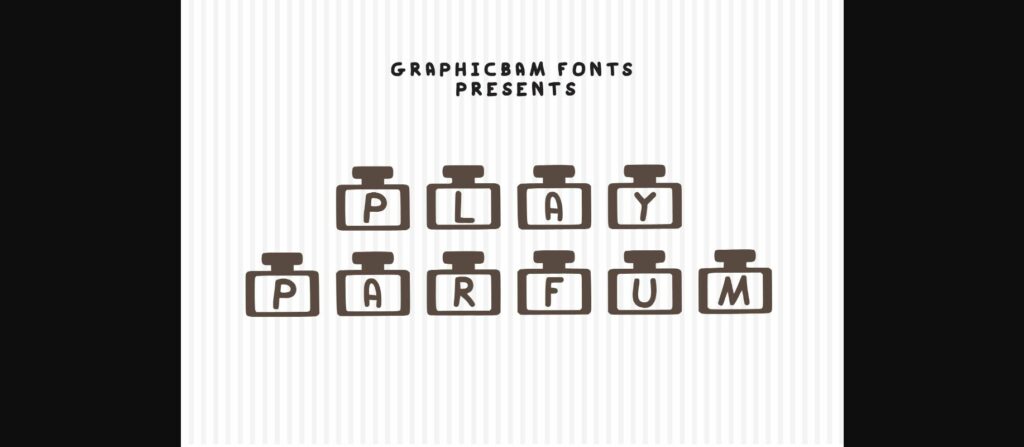 Play Parfum Font Poster 3