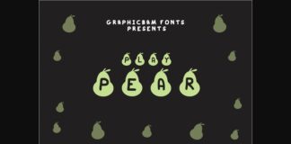 Play Pear Font Poster 1