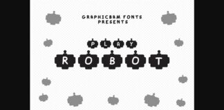 Play Robot Font Poster 1