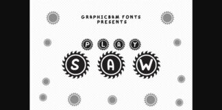 Play Saw Font Poster 1