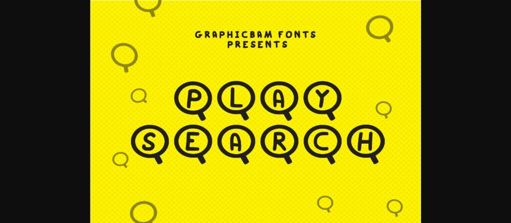 Play Search Font Poster 1