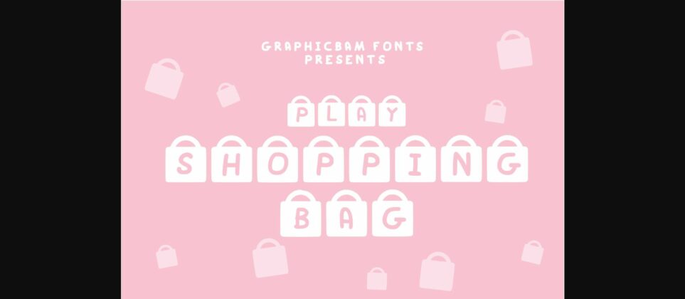 Play Shopping Bag Font Poster 3