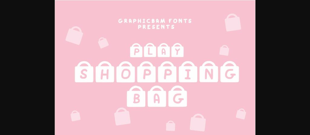 Play Shopping Bag Font Poster 1