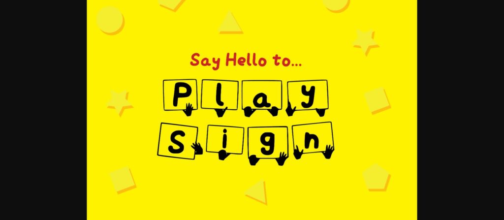 Play Sign Font Poster 1