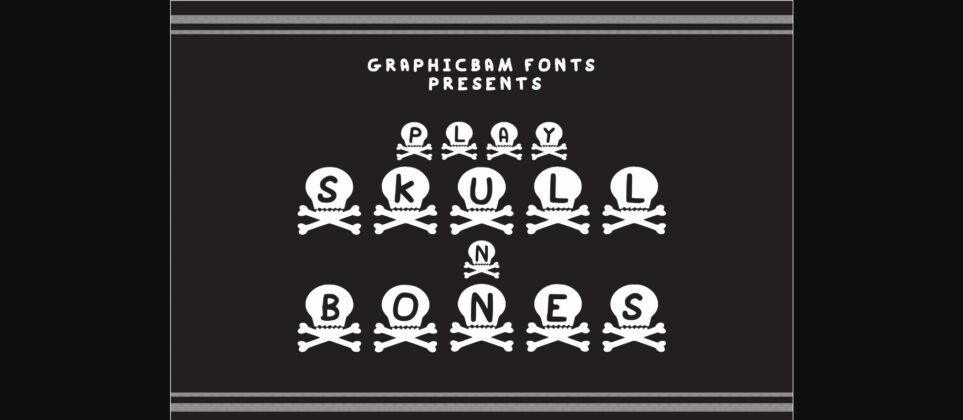 Play Skull N Bones Font Poster 3