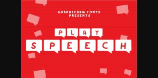 Play Speech Font Poster 1