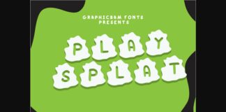 Play Splat Font Poster 1