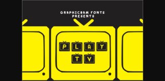 Play TV Font Poster 1